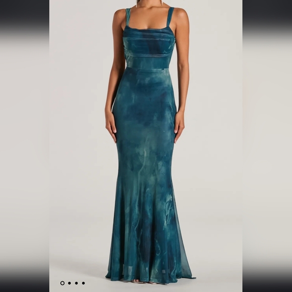 Windsor Elegant Teal Evening Gown - Picture 1 of 5